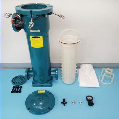 Single Bag PPH Plastic Pipe Filter for Acid and Alkali Solution Filtration System