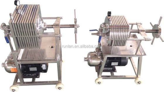 Stainless Steel Manual Filter Press for Wine Filtering Machine within 0-7m2 Filter Area