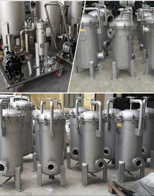 3 Micron PP Filter Bag Housing for Coconut Water Milk Oil Filtration in Food Beverage