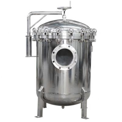 VITON Seal High Filtration Stainless Steel Flange Connection Double Bag Filter Housing