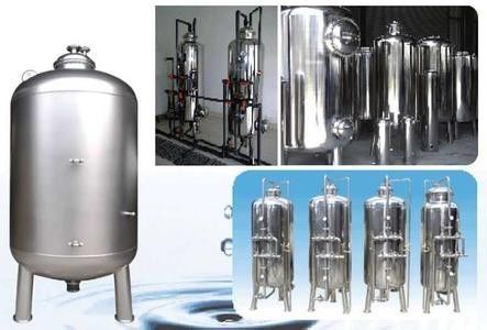 SS304/316L Auto/Manual Backwash Quartz Sand Filter for Water Treatment Customized Color