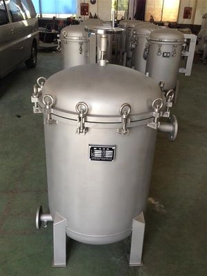 O-Type Seal Ring Stainless Steel Bag Filter Housing for Milk and Beverage Filtration