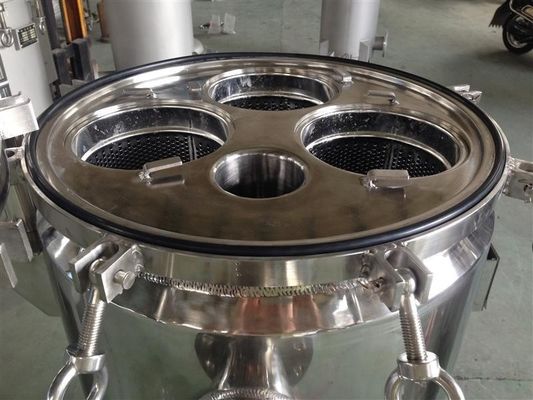 500L/Hour O-type Seal Ring Stainless Steel Multi Bag Filter Housing for Water Treatment