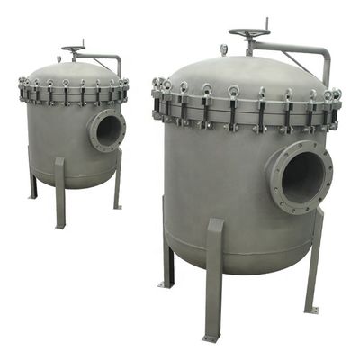 500L/Hour O-type Seal Ring Stainless Steel Multi Bag Filter Housing for Water Treatment