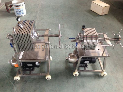 SUS304/SUS316L Stainless Steel Precision Plate Frame Filter for Solid-Liquid Separation