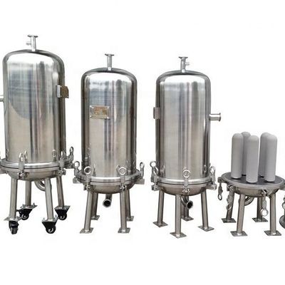 EPDM/Silicone/Viton Seal Material Multi-Cartridge Pressure Filter Housing for Industrial