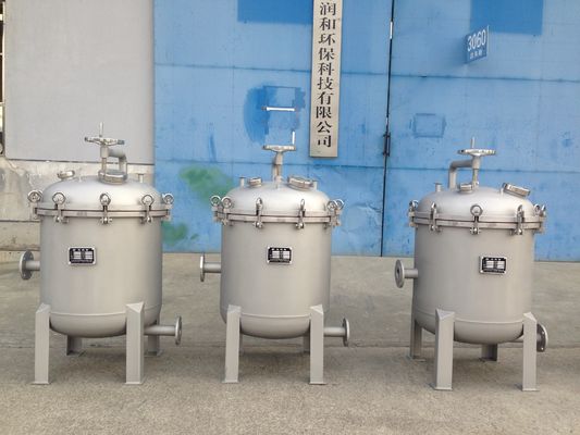Low Pressure Loss Bag Cartridge Filter Housing for Automatic Operation and Small Size