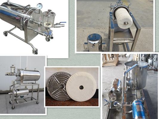 22KG High Precision Automatic Grape Wine Filter Machine with Diatomite Filter Media
