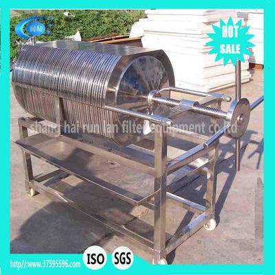 Multiple Precision SS 304 316L Polished Stainless Steel Plate Frame Water Filter Machine