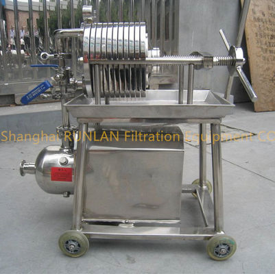Multiple Precision SS 304 316L Polished Stainless Steel Plate Frame Water Filter Machine