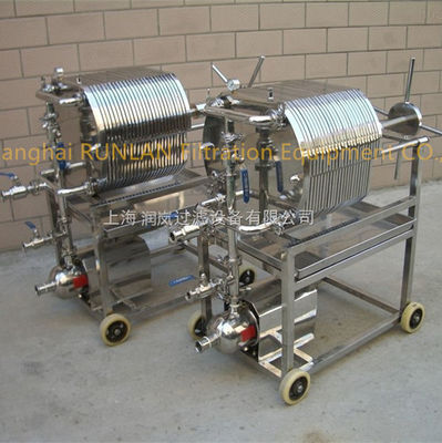 Multiple Precision SS 304 316L Polished Stainless Steel Plate Frame Water Filter Machine