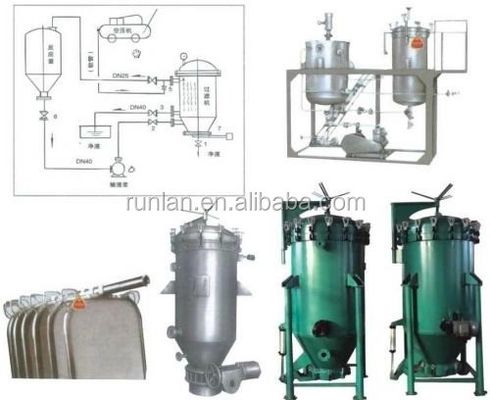 Max Pressure 0.4Mpa Industrial Full Automatic Spray Paint Leaf Filter for Bleached Soil Crude Oil
