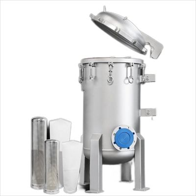SUS316L/SUS304 Multi Bag Filter Housing with Feeding Pump Honey Filtration at its Best