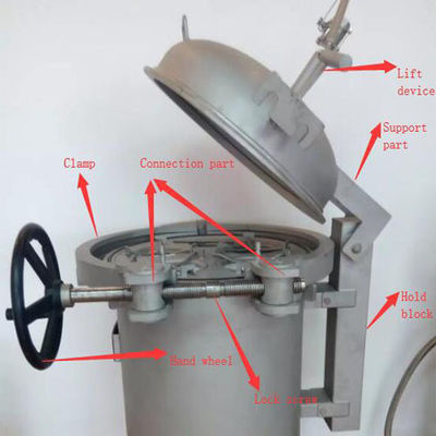 Home Quick Open Multi Bag Filter Vessel Weight KG 62 Space-Saving Design