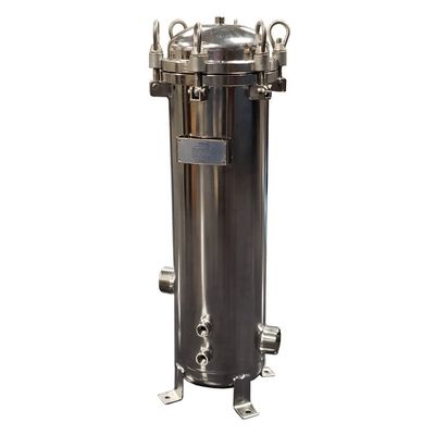 62KG 304 Stainless Steel 4 Cartridge Filter Housing Suitable for Food Beverage