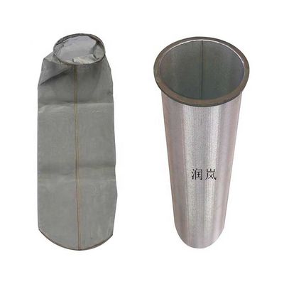 Stainless Steel Filter Bag for Food Industry Thread Size 7-1/16" Dia x 32" L and Single Bag
