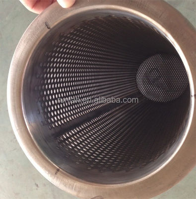7-1/16" dia x 32" L Stainless Steel Wedge Net Basket Filter Bag for Effective Filtration