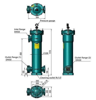 Convenient Easy-to-Install Modular Polypropylene Bag Filter Housing Unit Weight KG 60