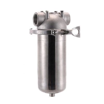 Water Purification 304 Stainless Steel Single Core Pre Coarse Filter for Liquid Media