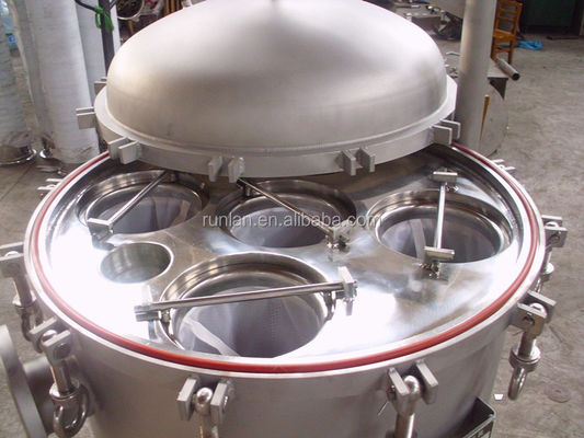 62KG Weight Stainless Steel Bag Filter Housing for Beer in Energy Mining Industry