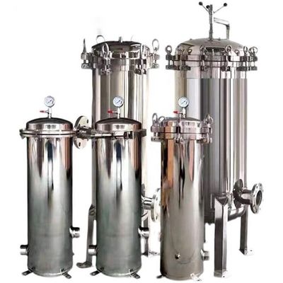 SS304/SUS316L Chemical Precision Cartridge Filter Housing with 1.0Mpa Design Pressure