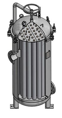 SS304/SUS316L Chemical Precision Cartridge Filter Housing with 1.0Mpa Design Pressure