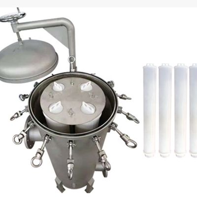 SS304/SUS316L Chemical Precision Cartridge Filter Housing with 1.0Mpa Design Pressure