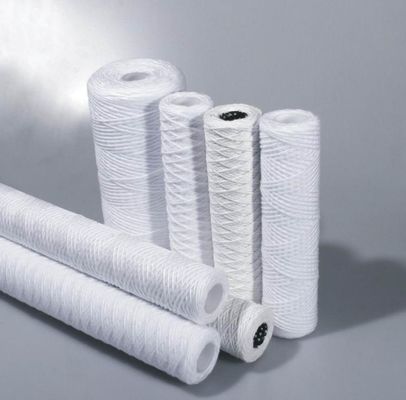 1 kg Weight Polypropylene RO Pre Filter String Wound Filter Cartridge 10*10*30cm Size