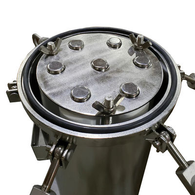 3 Inch Flange In/Out 304 Stainless Steel 7 Cartridge Filter Housing for 40" Cartridges