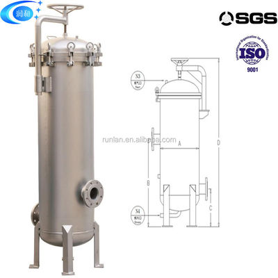 Industry Liquid Filter Flange Type Precision Filter for Milk Beer and Water Treatment