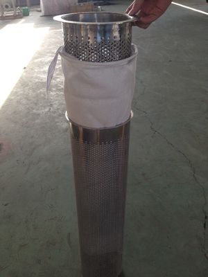 Replacement Stainless Steel Basket Strainer for 4 Bags Filter Housing 70mm Outer Diameter