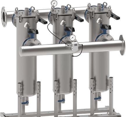62KG Stainless Steel Side Entering Filter Bag Housing for Hotel Filtration Solutions