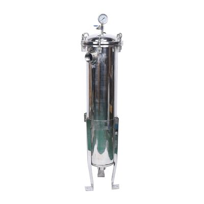 Food Shop M14 Side Inlet Bag Filter Housing Sanitary Cartridge Filter Housing 62KG Weight