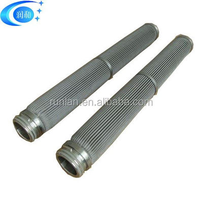 High Precision 0.1-20um 304 Stainless Steel Sintered Mesh Filter Cartridge 40" Length