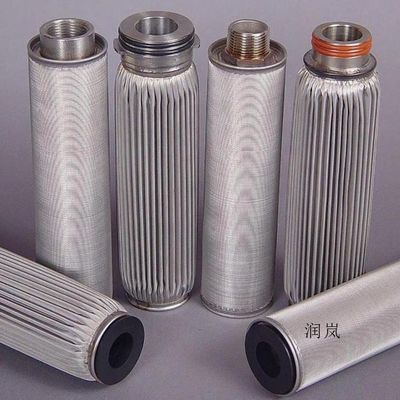 High Precision 0.1-20um 304 Stainless Steel Sintered Mesh Filter Cartridge 40" Length