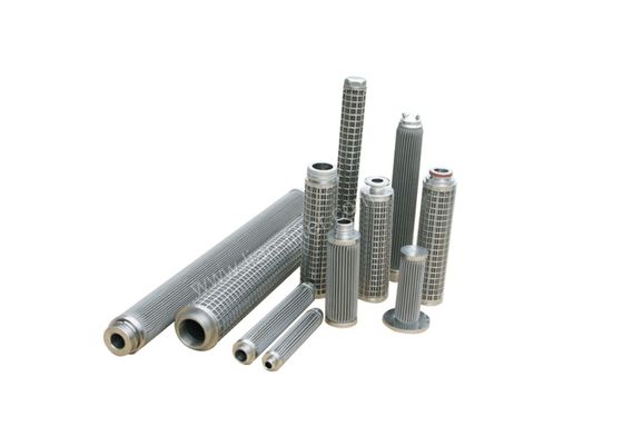High Precision 0.1-20um 304 Stainless Steel Sintered Mesh Filter Cartridge 40" Length
