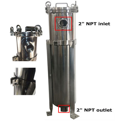 Advert Eyebolt Multibag 24 Bags Stainless Steel Filter Housing with 62KG Weight