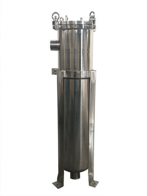 316L 5um Top Inlet Bag SS Water Filter Housing for Water Treatment 62KG Construction Works