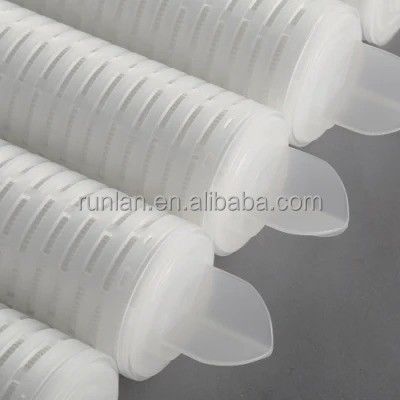 500L/Hour 10" Microelectronics Pleated Membrane Filter Cartridge with 1kg Capacity
