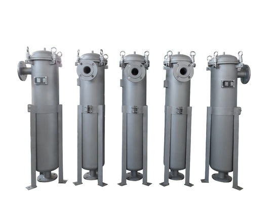 Stainless Steel 304 Multi Bag Filter Housing Ideal for Oil Filtration in Cylinder Shape
