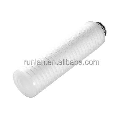 500L/Hour Sterilizing Grade PP Pleated Filter Cartridge for Microelectronics Lightweight