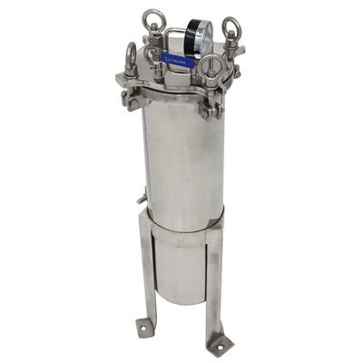 62KG 304 Stainless Steel 100 Psi NPT Bag Filter for Industrial Chemical Filtration