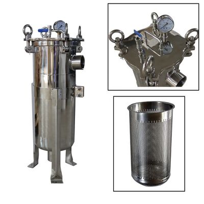 62KG Stainless Steel Bag Filter Housing for Construction Works and Filtration 2" NPT