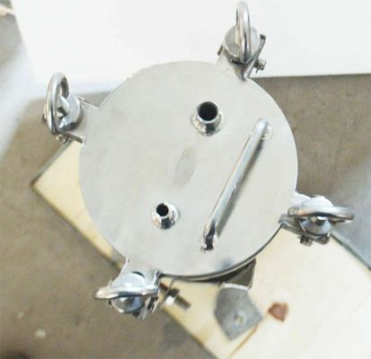 304 SS 1" In/Out 120 Psi Bag Filter Housing 62KG Weight for Building Material Shops