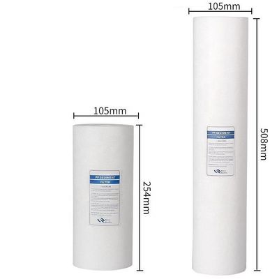 Filtration 20" x 4.5" 1 Micron Max Sediment Block Cartridge for 500L/Hour Productivity