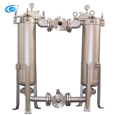 Size 1 Carbon Steel Duplex Bag Filter Vessel 62KG Weight for Hotels and Professional