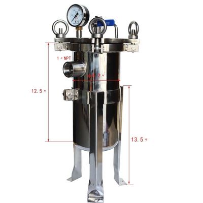 Heavy-Duty 304 Stainless Steel Bag Filter Housing for Industrial Water Treatment