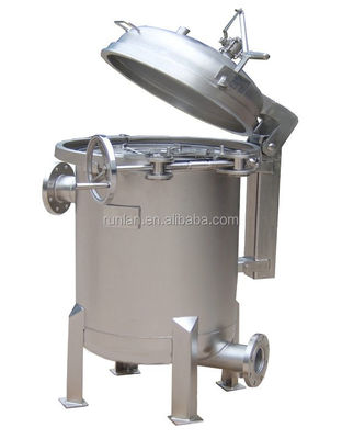 Hydraulic Oil Filtration Machine Industrial Stainless Steel Movable Bag Filter Housing