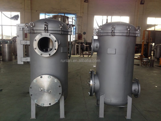 Hydraulic Oil Filtration Machine Industrial Stainless Steel Movable Bag Filter Housing