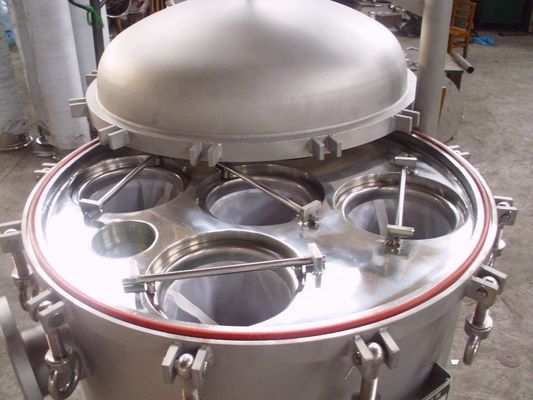 Low Pressure Loss Bag Cartridge Filter Housing for Automatic Operation and Small Size